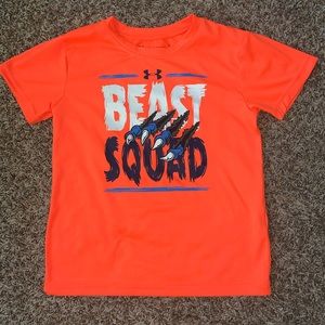 Under Armour Orange Shirt Size 6